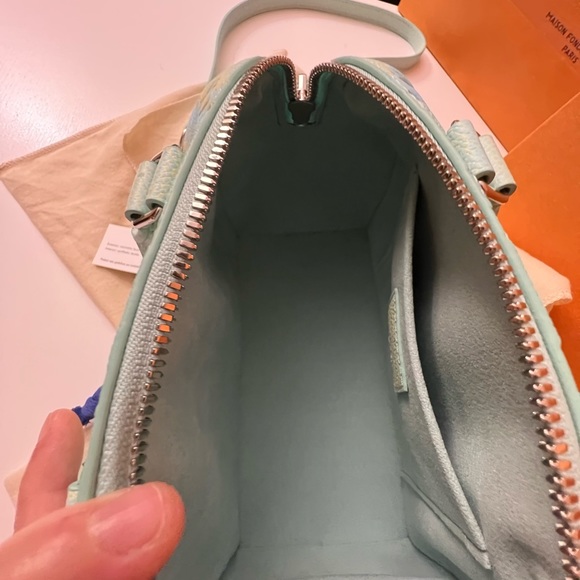 Louis Vuitton NWT BANDOULIÈRE stardust blue green empriente SPEEDY 20 - Picture 11 of 12